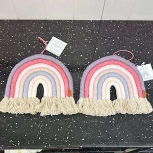 Colorful Rainbow Macrame Wall Hangings (set of 2)